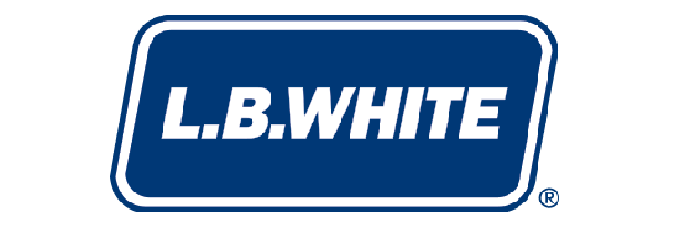 L.B white logo